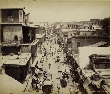 burra bazaar calcutta an albumen photo c 1880s